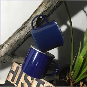Nom d'anniversaire capacité personnalisée 350ml acier voyage café boisson tasse réutilisable café Buffalo lait émail tasse - Product Image 1
