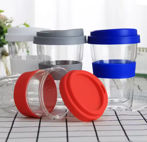 <strong>Cheap</strong> Wholesale <strong>Coffee</strong> <strong>Mug</strong> Silicone Covered Thick Double Glass Travel <strong>Coffee</strong> <strong>Mug</strong> Travel <strong>Mug</strong> Outdoor Clear <strong>Coffee</strong> Cup - Product Image 2