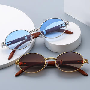SKYWAY, venta al por mayor, gafas de <span class=keywords><strong>sol</strong></span> de diseñador <span class=keywords><strong>Vogue</strong></span> para hombre, logotipo personalizado Ins Classic UV400, <span class=keywords><strong>lentes</strong></span> de lujo, gafas de <span class=keywords><strong>sol</strong></span> doradas para PC, montura de gafas - Product Image 2