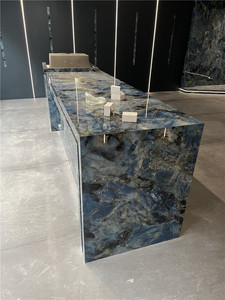 Polished <strong>Blue</strong> Gem <strong>Countertop</strong> Sintered Stone Porcelain Slab <strong>Marble</strong> Surface - Product Image 2