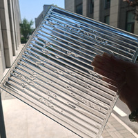Verre artistique texturé de 10 mm, 15 mm, 20 mm, 30 mm, taille personnalisée, pour la décoration de la maison et du bureau, verre à motifs clairs