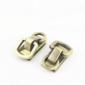 Accessoires de fabrication métallique, anneau en <span class=keywords><strong>D</strong></span> en alliage, clip latéral pour sac, ancre, double anneaux en <span class=keywords><strong>D</strong></span>, connecteur de clip latéral, pince à double bord pour sac à main - Product Image 5