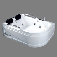 Bain à remous spa moderne et portable à double paroi avec fonction de massage intégrée, baignoire jacuzzi équipée de lumières colorées et de bulles