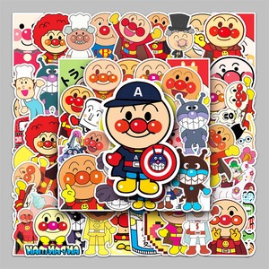 52PCS Factory Glattes Haar Kreative <span class=keywords><strong>Anime</strong></span> Dekoration Spaß Peripherie Anpanman Aufkleber Kühlschrank Gitarre Desktop Aufkleber - Product Image 1