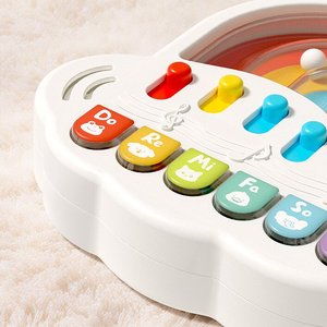 Portable Mini Electronic Marbles Music Piano Toy Button Function Equipped with Rechargeable <b>Battery</b> <b>Operated</b> ABS Plastic - Product Image 2