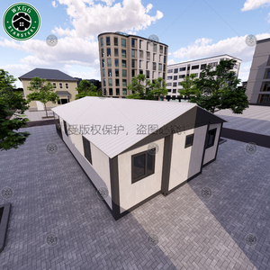 Maison préfabriquée modulaire de luxe prête à l'emploi de 20 à 40 pieds, maison conteneur pliable en acier avec salles de bain - Product Image 2