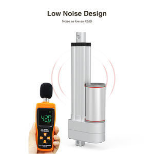 Fornitura di fabbrica a basso rumore 12V 24V DC 1500N 330LBS attuatore lineare elettrico - Product Image 4