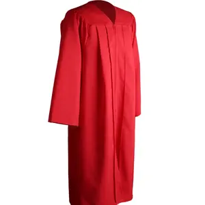 便宜的红色成人定制毕业礼服教堂唱诗班长袍为万圣节