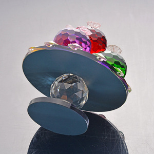 Ornements en cristal, boules colorées à facettes, présentoir rotatif, décoration de la maison, cadeau de Noël, style moderne - Product Image 3