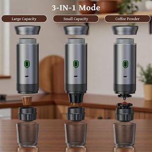 เครื่องชงกาแฟขนาดพกพา 3 in 1 เครื่องทำเอสเพรสโซ แรงดันสูง 20 บาร์ อุปกรณ์ชงกาแฟสำหรับบ้าน สำนักงาน เดินป่า กิจกรรมกลางแจ้ง - Product Image 2