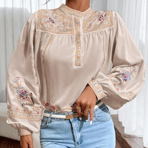 Tunique musulmane à la mode Dunai, nouveau Design, grandes tailles, hauts brodés à la main - Product Image 1