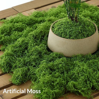 Plante artificielle en mousse verte en pot, haute simulation, en nylon, pour bricolage, artisanat, jardinières décoratives, centres de table de mariage
