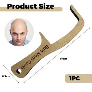 <b>Men's</b> Gift Prank Funny Bald <b>Man's</b> <b>Brush</b> Kit for Friends With Thinning Baldness 2Pcs Novelty <b>Hair</b> Comb Tools - Product Image 4