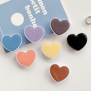 Soporte de Teléfono con Forma de Corazón al por Mayor, Griptok de Color Sólido, Soporte de Agarre para Teléfono, Soporte PopSockets para Accesorios de Teléfono - Product Image 5