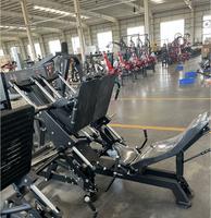 Nouvel équipement de fitness commercial pour salle de sport : Super Pendulum Squat à charge par plaques, design innovant, pour entraînement en superset
