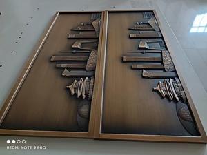 Placa de Metal de Bronce Personalizada para Uso en Interiores/Exteriores, <span class=keywords><strong>Número</strong></span> de Casa para Publicidad, Decoración de Parques, Dirección de Oficinas y Tiendas - Product Image 4