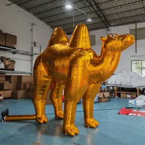 新设计牛津布巨型站立动物卡通充气沙漠动物气球模型充气沙漠骆驼