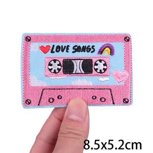 En gros, Patchs brodés thermocollants à motifs de dessins animés et musicaux, Appliques décoratives DIY, Patchs brodés personnalisés pour vêtements et jeans - Product Image 2