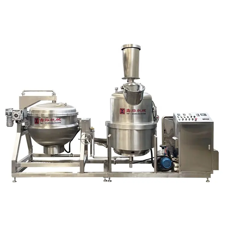 설탕에 절인 과일 진공 설탕 담그는 장비는 간단한 프로세스 흐름 상업용 압력 요리 냄비
