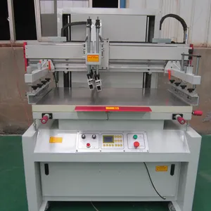 Máquina de impressão de tela de seda elétrica semi automática vertical plana/serigrafia