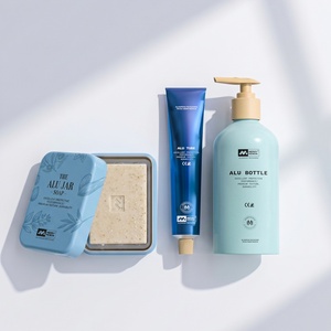 ขวดปั๊มอลูมิเนียมแบบไม่มีอากาศสำหรับผลิตภัณฑ์ล้างมือ 400 มล. ขวดโลหะสำหรับผลิตภัณฑ์ดูแลผิว - Product Image 4