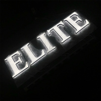 MINI signe de barbier en acrylique personnalisé, lettres de magasin d'affaires 3D Led, enseigne de salon de barbier éclairé en plein air