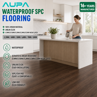 Holzoptik SPC Vinyl-Planken-Bodenbelag Klicksystem 6mm Dicke für Café-Restaurant-Renovierung