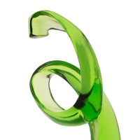 Trophée personnalisé en cristal gravé style fleur, écologique, finition polie, imprimé 2 couleurs pour la formation et les événements