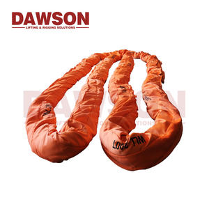 DAWSON EN1492-2 WLL 100Tヘビーデューティオレンジポリエステルリフティングラウンドスリング - Product Image 4