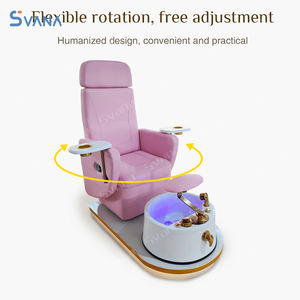 เก้าอี้สปาเท้าแบบไร้ท่อเก้าอี้ทำเล็บเท้าแบบปรับสีได้ทันสมัย - Product Image 3