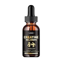 Gouttes liquides orales de créatine aromatisées à l'orange, personnalisées par le fabricant, pour la croissance musculaire et l'augmentation de l'énergie chez les adultes.