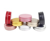 Contenants cosmétiques en aluminium pour soins de la peau et thé/café, tailles 10ml-60ml, avec bouchon à vis