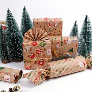 2025 Kraft <b>Paper</b> Double Side Printing <b>Wrapping</b> <b>Paper</b> 43 *1000 cm <b>Christmas</b> <b>Wrapping</b> <b>Paper</b> Packaging - Product Image 6