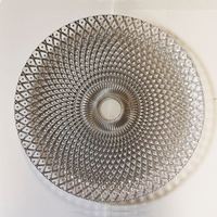 Assiettes à dîner élégantes en verre et plats de service décoratifs pour restaurants, assiettes de présentation en verre