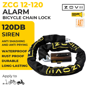 Lucchetto a Catena per Moto Antifurto 120dB, Durevole e Portatile, Lunghezza 1200mm, Diametro 12mm, 3 Chiavi, Impermeabile, per Bicicletta, Ottimo Prezzo - Product Image 6