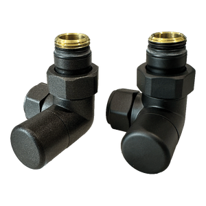 High Style Black Right Corner Furniture Holder Anthracite 1/2" 24x19-Elegant <b>Radiator</b> <b>Caps</b> - Product Image 1