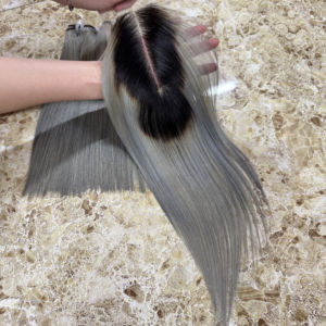 Cheveux humains vietnamiens en trame directe d'usine, 100% vierges, cuticules alignées, mèches de cheveux pour salon, vente en gros - Product Image 1