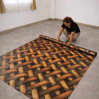 Revêtement de sol en caoutchouc, vinyle, linoléum, rouleau, feuille, PVC, tapis de sol, éponge, plastique, Tikar Getah Lantai Tham Simili