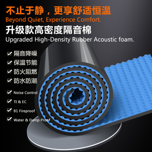 Tapis d'isolation acoustique en caoutchouc et plastique 1026381921, isolation phonique pour murs, plafonds, KTV, cinéma, intérieur et extérieur - Product Image 2