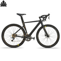 Vélo de route en alliage d'aluminium Haluda STORM-R2000-16s 700C, 16 vitesses, frein à disque hydraulique, cadre aérodynamique ultra léger
