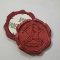 Lettres adhésives personnalisées, mini autocollants, logo personnalisé, autocollant de sceau de cire 3d, vente en gros