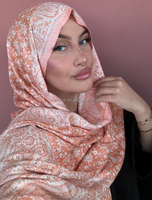 Lo.Love 2025 – Nouveauté Été : Voile Long en Coton Modal Imprimé Floral Style Ethnique, Confortable, Impression Numérique, Usage Quotidien