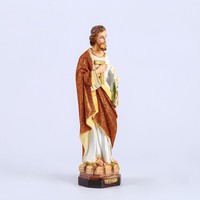 Figurine en résine Joseph de 30 cm, statue artisanale pour meuble TV ou table, Chine, Noël/Fête du Printemps