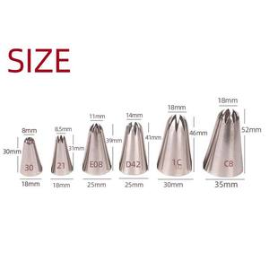 Embouts de décoration de gâteaux en acier inoxydable professionnels pour la décoration de gâteaux <span class=keywords><strong>licorne</strong></span> avec de grandes douilles et différents motifs de glaçage - Product Image 1