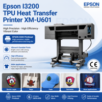 Impresora de Transferencia de Calor de Silicona 3D XINMEI A1 de 24 Pulgadas, Máquina de Impresión de Etiquetas de TPU para Logotipos de Ropa, Camisetas, Gorras y Parches