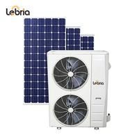 AC Split Tenaga Surya Lebria DC48V Off-Grid, Pendingin Pemanas Inverter, AC Dinding Bertenaga Baterai Surya untuk Rumah Kabin Vila