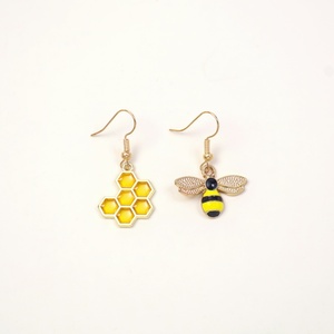 <strong>Bee</strong> Honeycomb Earrings for Women Simple Geometric Hexagon Honeycomb Beehive Dangle Earrings Dainty <strong>Bee</strong> Earrings Jewelry <strong>gift</strong> - Product Image 4