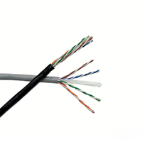 4 paires de câbles LAN Gigabit 23AWG 305m pour caméra IP extérieure, système PoE, prix usine, câble Ethernet Cat6 F/UTP en cuivre massif