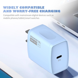 Bán chạy nhất 20W PD sạc nhanh USB C Power Adapter với USB C cáp sạc du lịch cho iPhone Samsung cargadores OEM bán buôn - Product Image 3