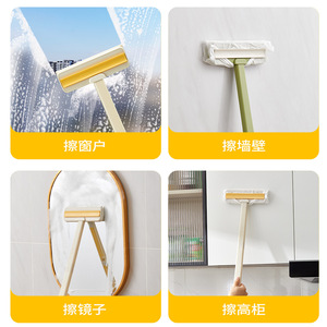 Brosse de nettoyage pour fenêtre avec support pour serviette, outil de nettoyage jetable pour les interstices des fenêtres - Product Image 4